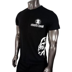 Roberto Cavalli Black Crew T-Shirt